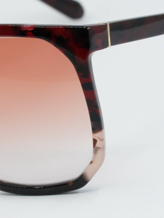 Loewe LW40001I 54T Filipa Sunglasses Red Havana/Rose Havana Square Frame